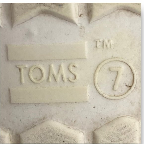 Toms Romper Perforated Sneakers 10010624 Low Top Slip On Blue White Toddler 7 - Picture 9 of 10